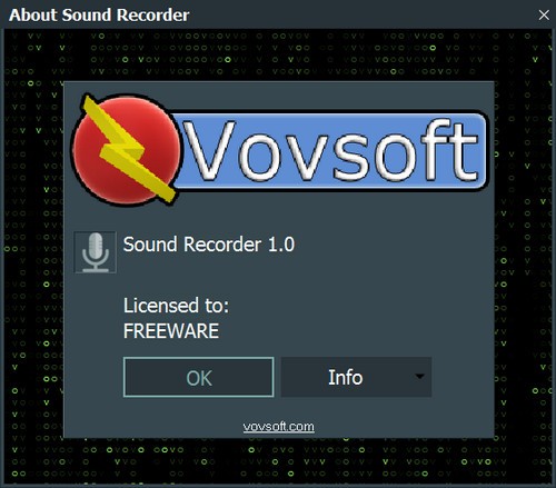 Vovsoft Sound Recorder(音频录制工具)