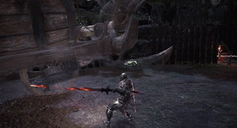 怪物猎人世界冰原钢龙长枪替换为螺旋剑MOD
