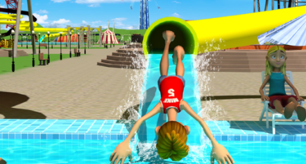 夏季运动水上乐园滑梯苹果版