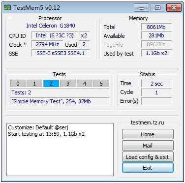TestMem5内存压力测试