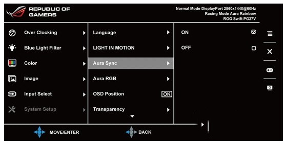 aura sync灯光特效控制软件
